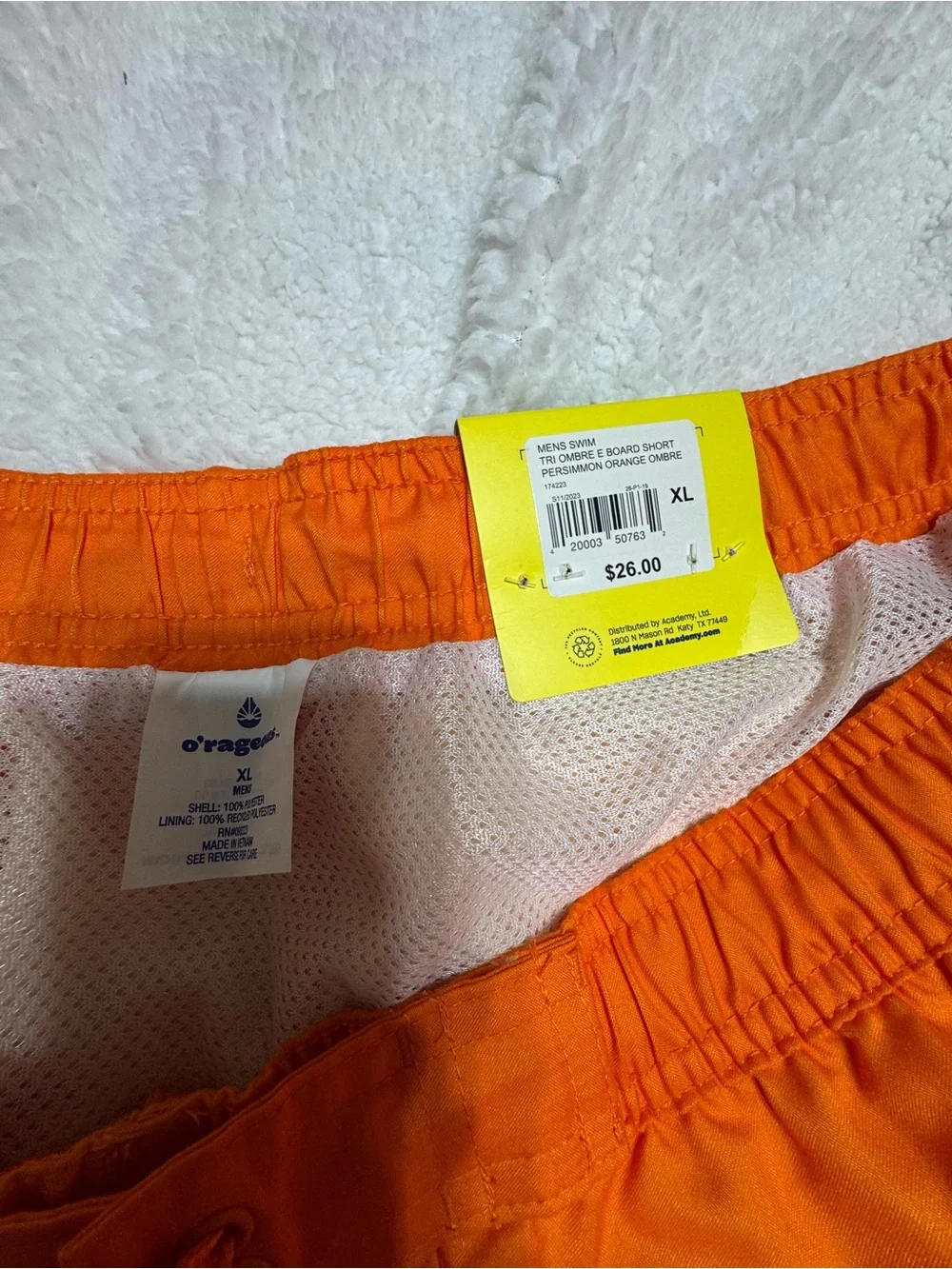 Men's Gradient Orange to Blue Swim Trunks